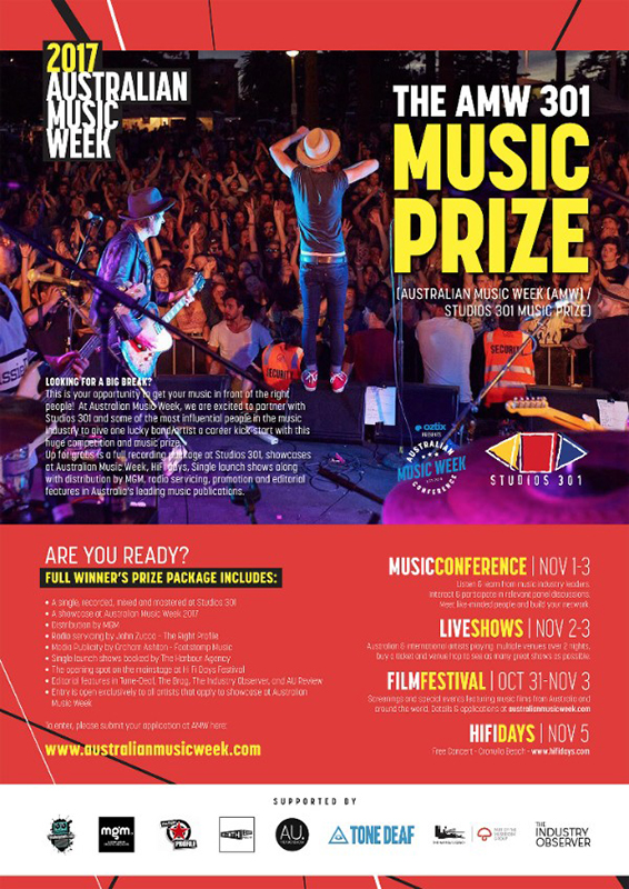 Australian Music Week: Artist Application Extended - blog post image