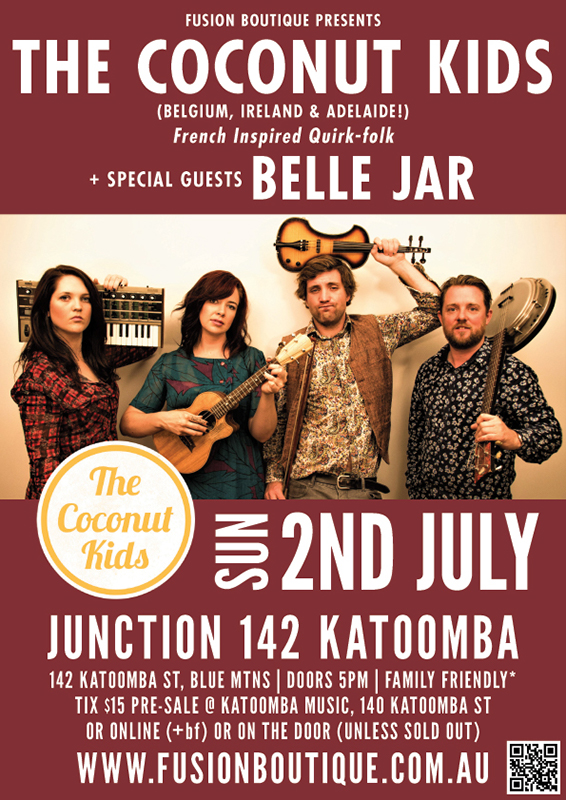 In Concert: 'The Coconut Kids' with Special Guests 'Belle Jar' - blog post image 