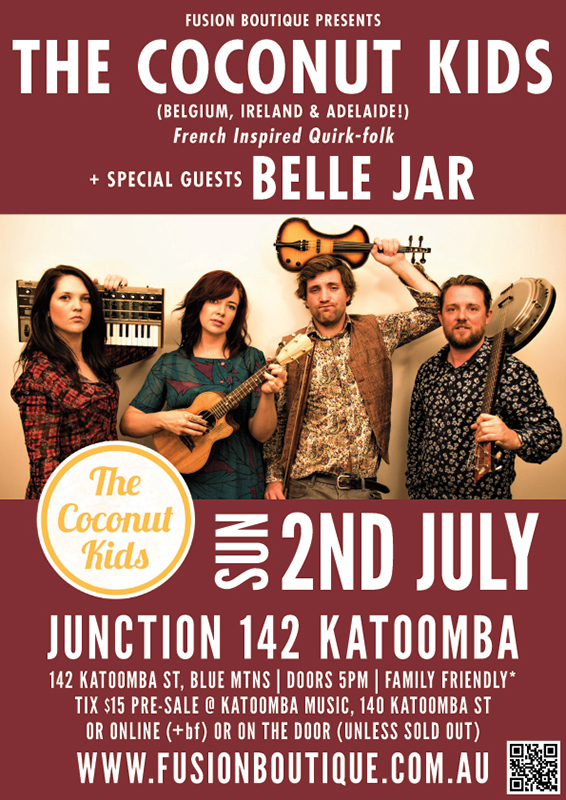 In Concert: 'The Coconut Kids' with Special Guests 'Belle Jar' - blog post image