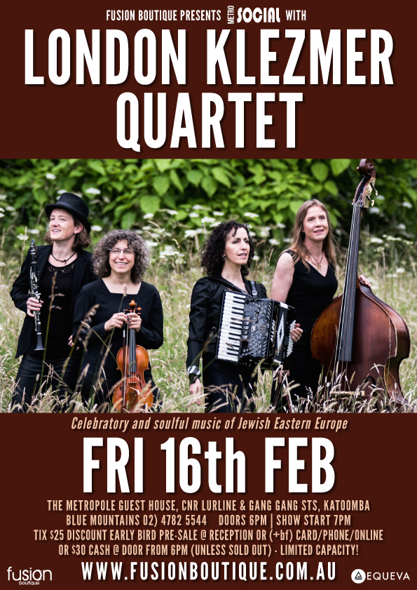 Fusion Boutique presents The London Klezmer Quartet live - blog post image